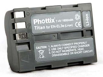 Phottix En-El3e Titan 1600mAh