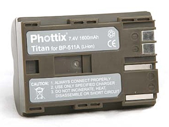 Phottix BP-511a Titan 1600mAh