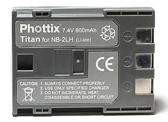 Phottix NB-2LH Titan 900mAh