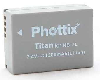 Phottix NB-7L Titan 1200mAh