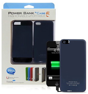 Magnetic PowerCase for iPhone 5/5S 2800mAh