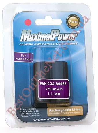 MaximalPower CGA-S006/S006E 750mAh