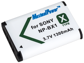  Sony NP-BX1 (MaximalPower 1300mAh).   Sony DSC-RX1, DSC-RX100