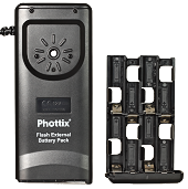     (Phottix Flash Battery Pack 8x AA)  Canon CP-E4, Nikon SD-9A, Nissin PS-300