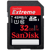 Sandisk Extreme SDXC Class 10, UHS Class 1